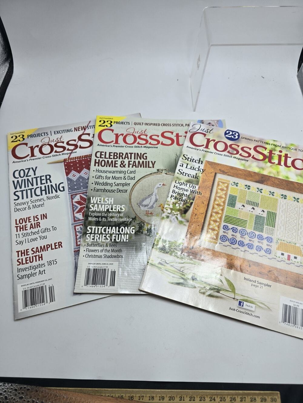 Just Cross Stitch Magazines With Patterns April 2017 June 2020 February 2001